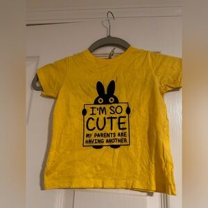 Kids pregnancy announcement shirt